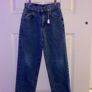 High waisted Blue Lee Jeans.